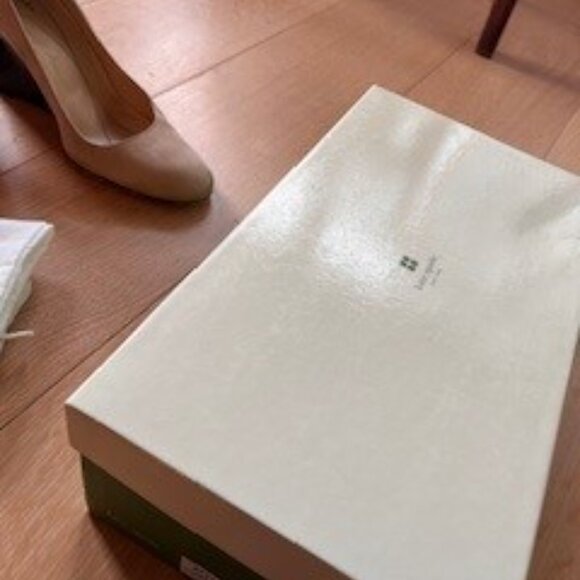 kate spade Beige/Patten Leather Wedge Heels - Picture 5 of 6